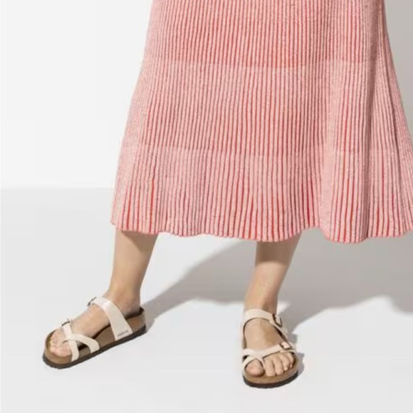 Birkenstock Mayari Pearl White Size 40 - Women’s 9.5 / 10 - Picture 3 of 8